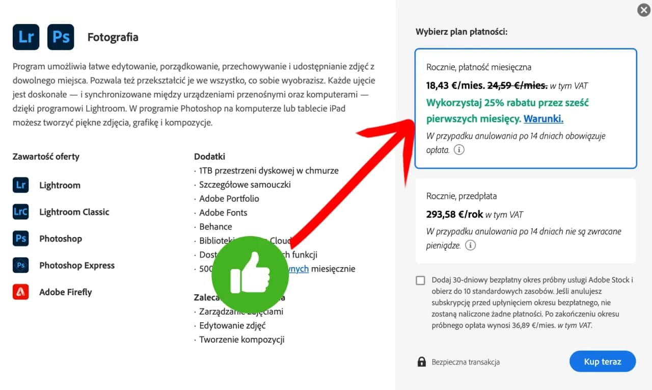 Ile kosztuje Adobe Photoshop? Plany, zniżki i wybór w PL