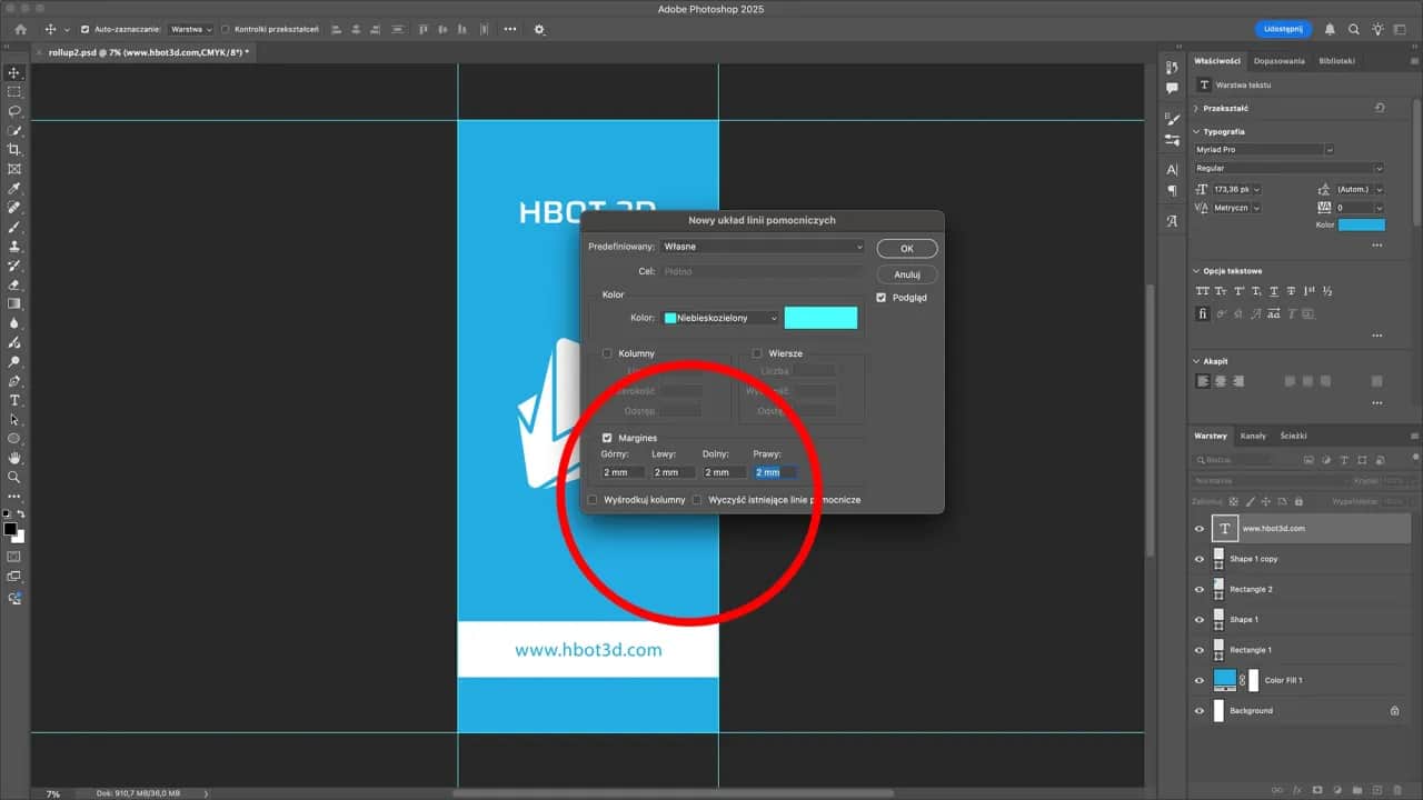 Photoshop: Spady drukarskie bez białych krawędzi! Poradnik