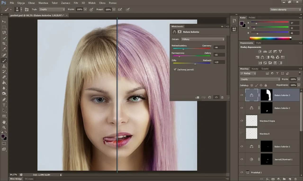 Jak zmienić kolor włosów w Photoshopie? Sekret naturalnego retuszu